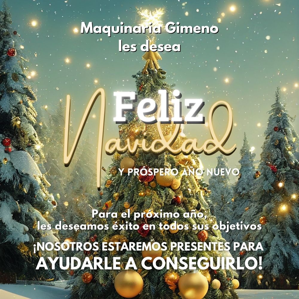 Maquinaria Gimeno wish you Happy Holidays
