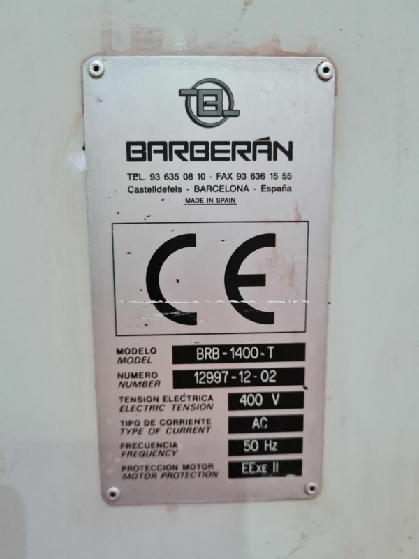 BARNIZADORA 1 RODILLO BARBERAN BRB 1400-T