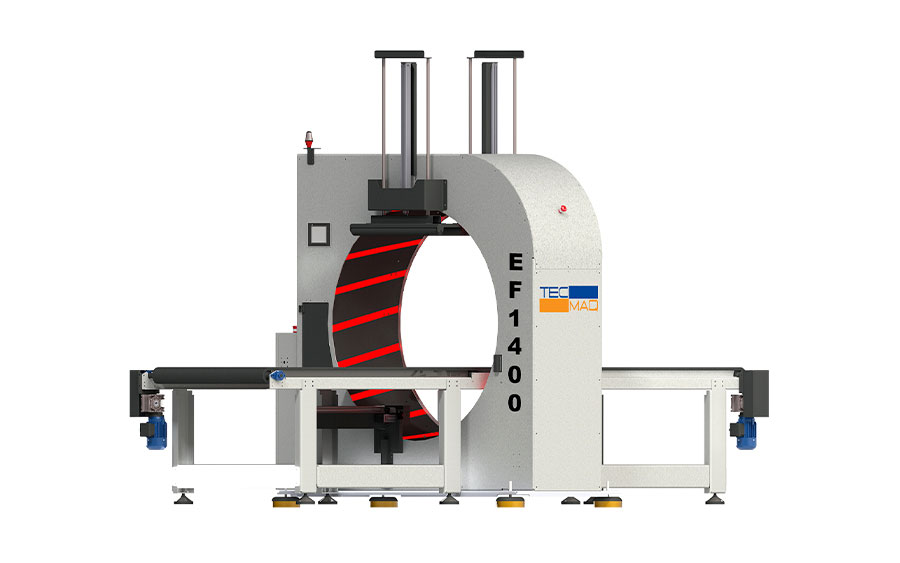 Stretch film wrapper Tec-Maq  EF-1400, available at Gimeno Woodworking Machinery