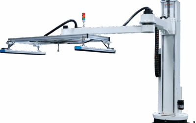 Cargador Descargador Columna Giratorio Articulado: automatización para manipular grandes paneles con rapidez y seguridad